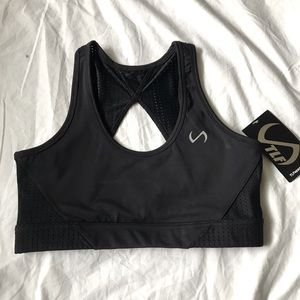 TLF black athletic sports bra